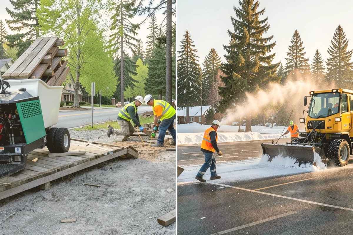 Bark Installation in Langley, Island County, WA - Prepare beds by edging, weeding, and grading as needed