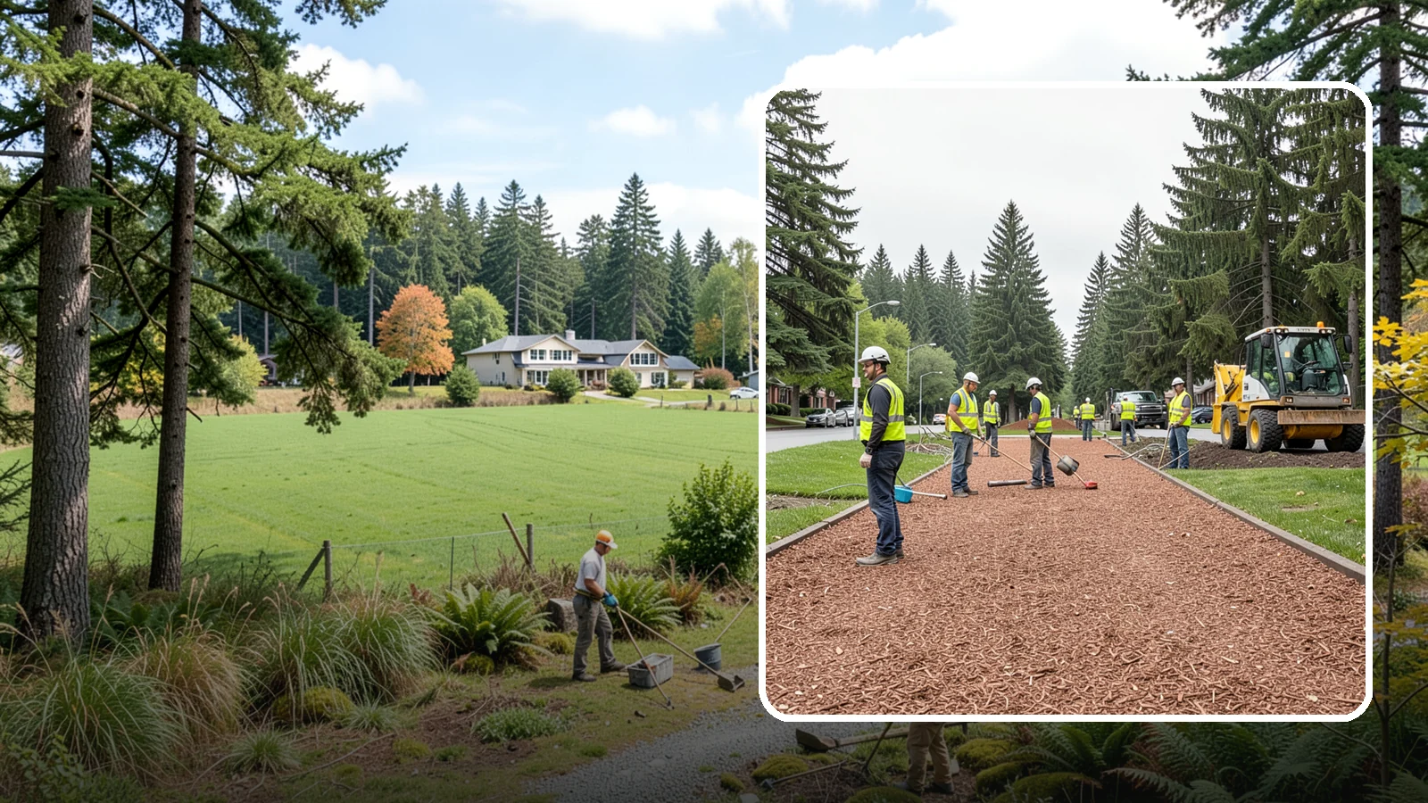 Bark Installation in Lyman, Skagit County, WA - Quality bark installation for public beds and pathways that delivers clean coverage and lasting ground cover.