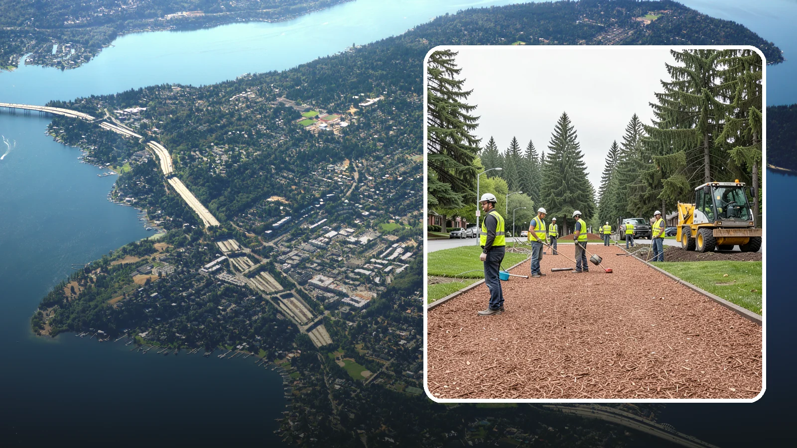 Bark Installation in Mercer Island, King County, WA - Quality bark installation for public beds and pathways that delivers clean coverage and lasting ground cover.