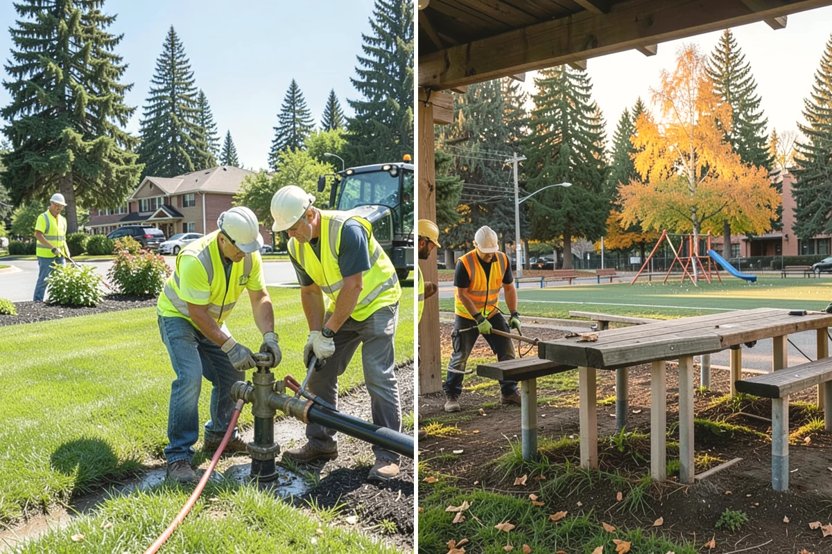 Bark Installation in Mercer Island, King County, WA - Prepare beds by edging, weeding, and grading as needed