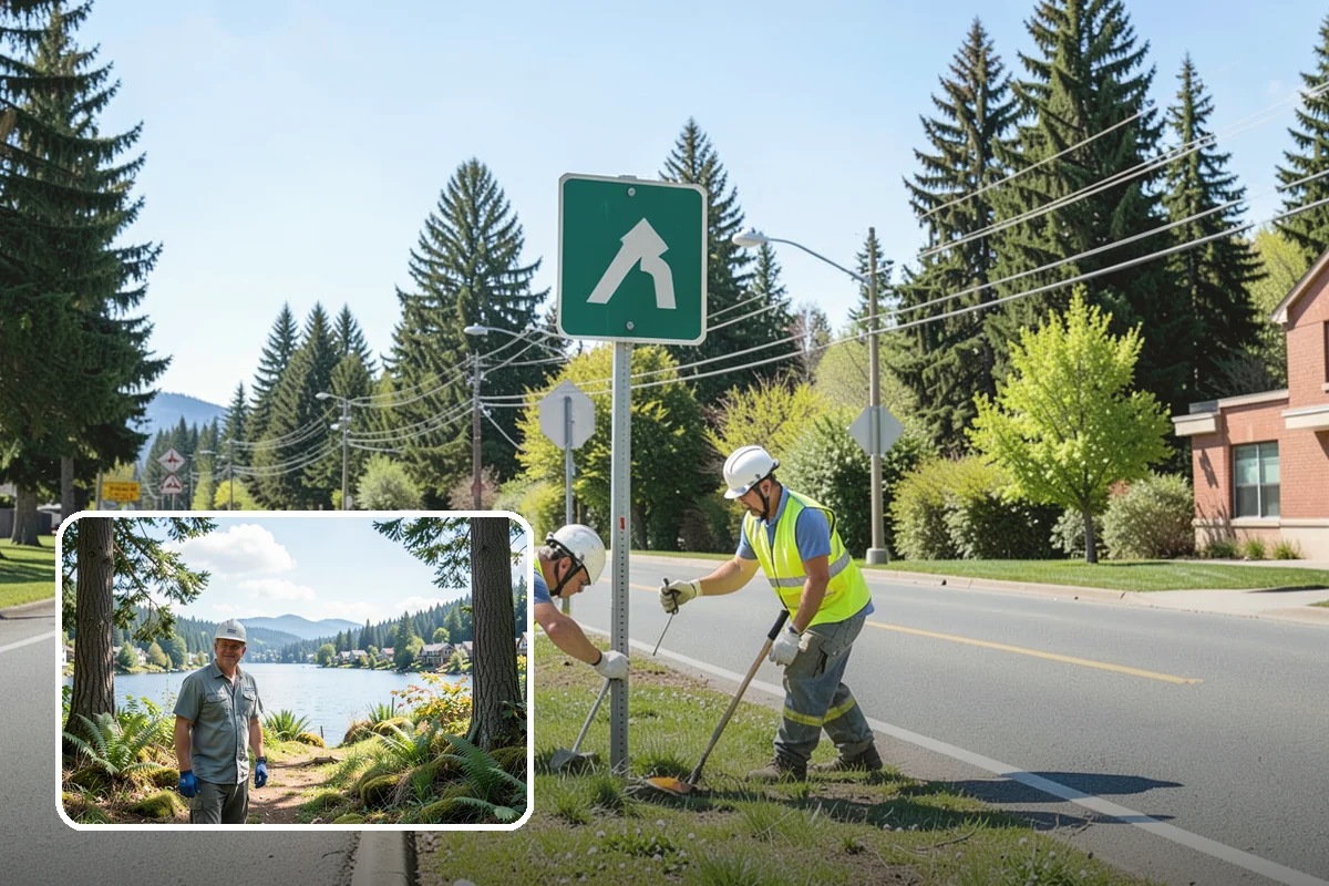 Bark Installation in Milton, King County, WA - Clean, uniform coverage across beds and pathways