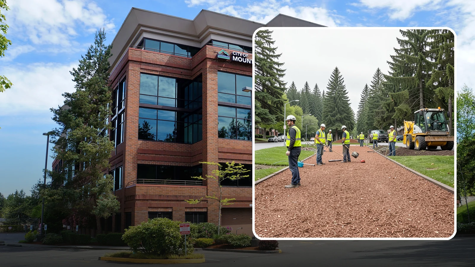 Bark Installation in Mountlake Terrace, Snohomish County, WA - Quality bark installation for public beds and pathways that delivers clean coverage and lasting ground cover.
