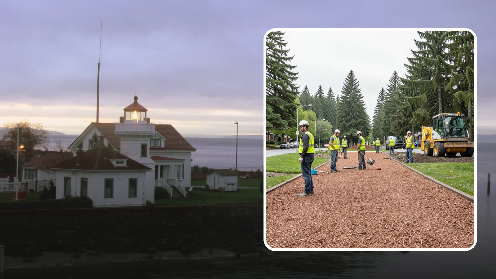 Bark Installation in Mukilteo, Snohomish County, WA - Quality bark installation for public beds and pathways that delivers clean coverage and lasting ground cover.