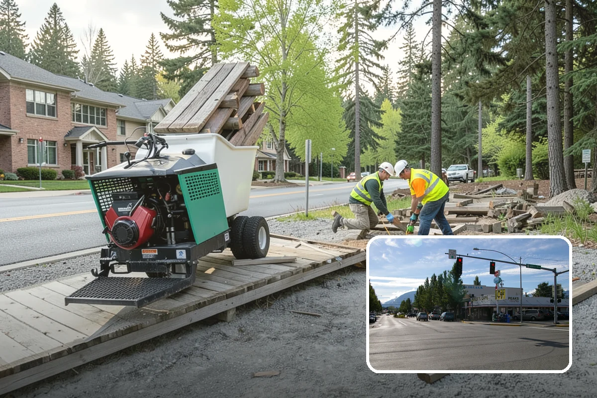 Bark Installation in North Bend, King County, WA - Clean, uniform coverage across beds and pathways