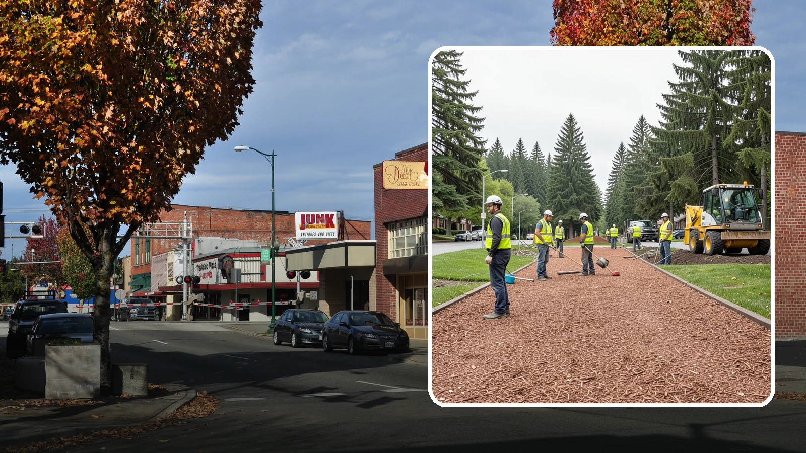 Bark Installation in Puyallup, Pierce County, WA - Quality bark installation for public beds and pathways that delivers clean coverage and lasting ground cover.
