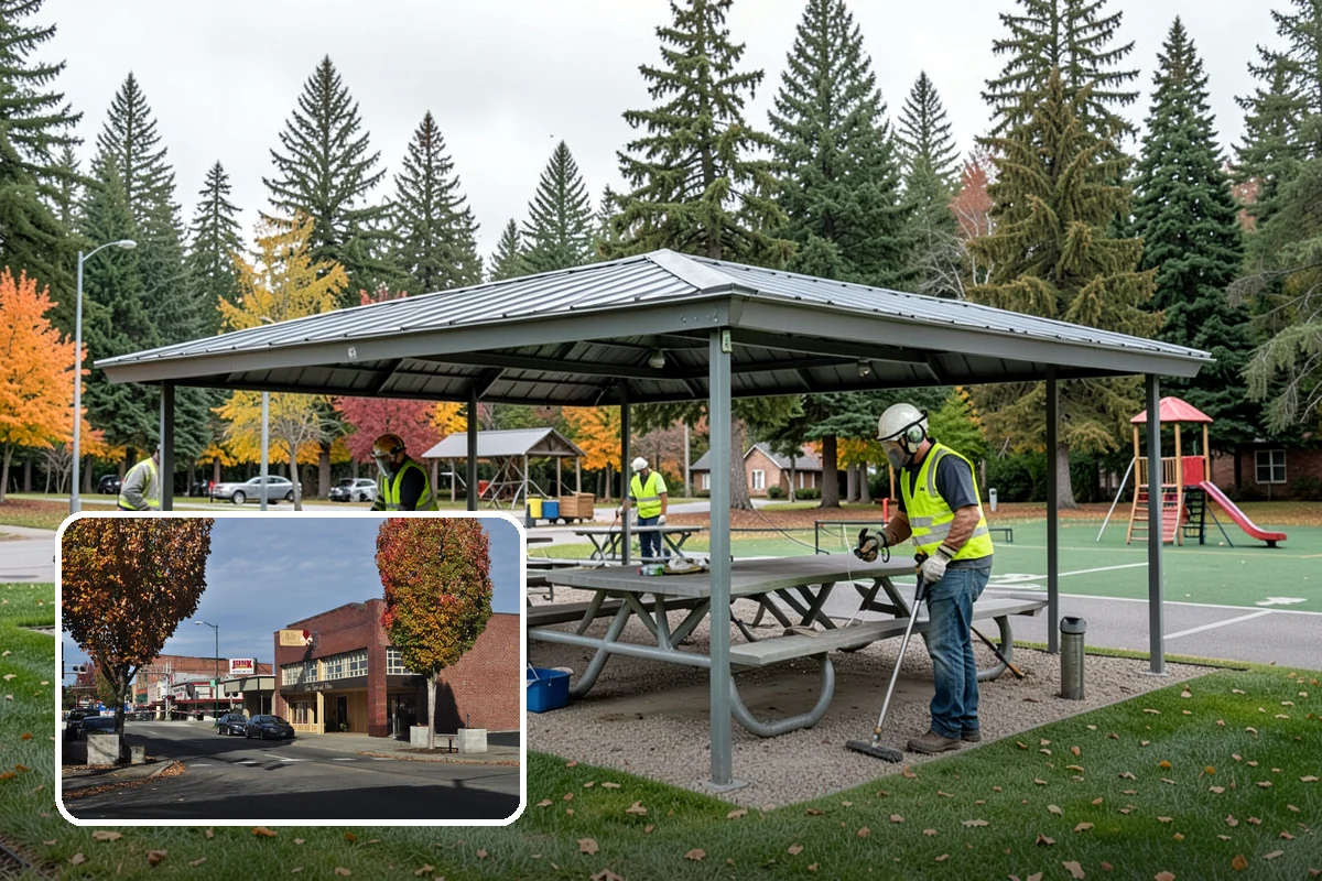 Bark Installation in Puyallup, Pierce County, WA - Clean, uniform coverage across beds and pathways