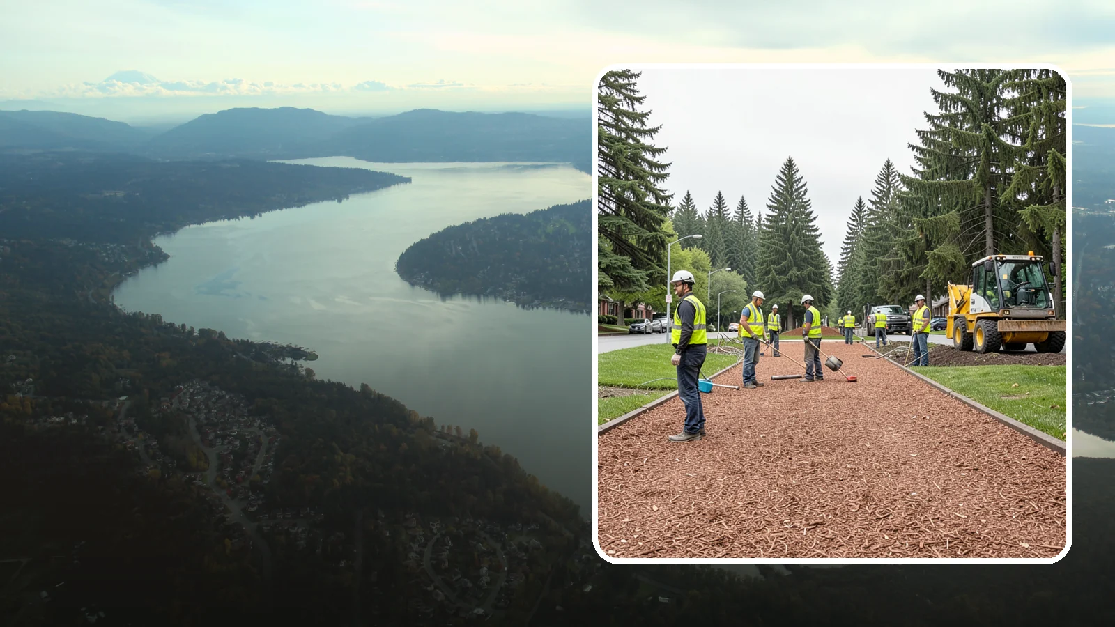 Bark Installation in Sammamish, King County, WA - Quality bark installation for public beds and pathways that delivers clean coverage and lasting ground cover.