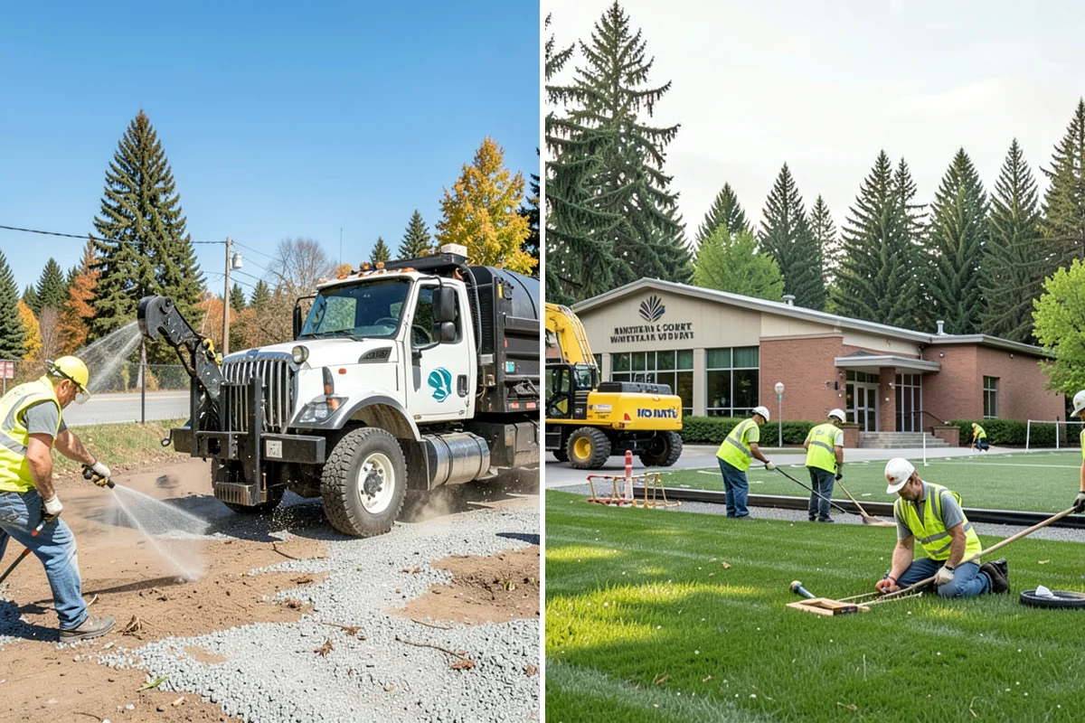 Bark Installation in SeaTac, King County, WA - Prepare beds by edging, weeding, and grading as needed