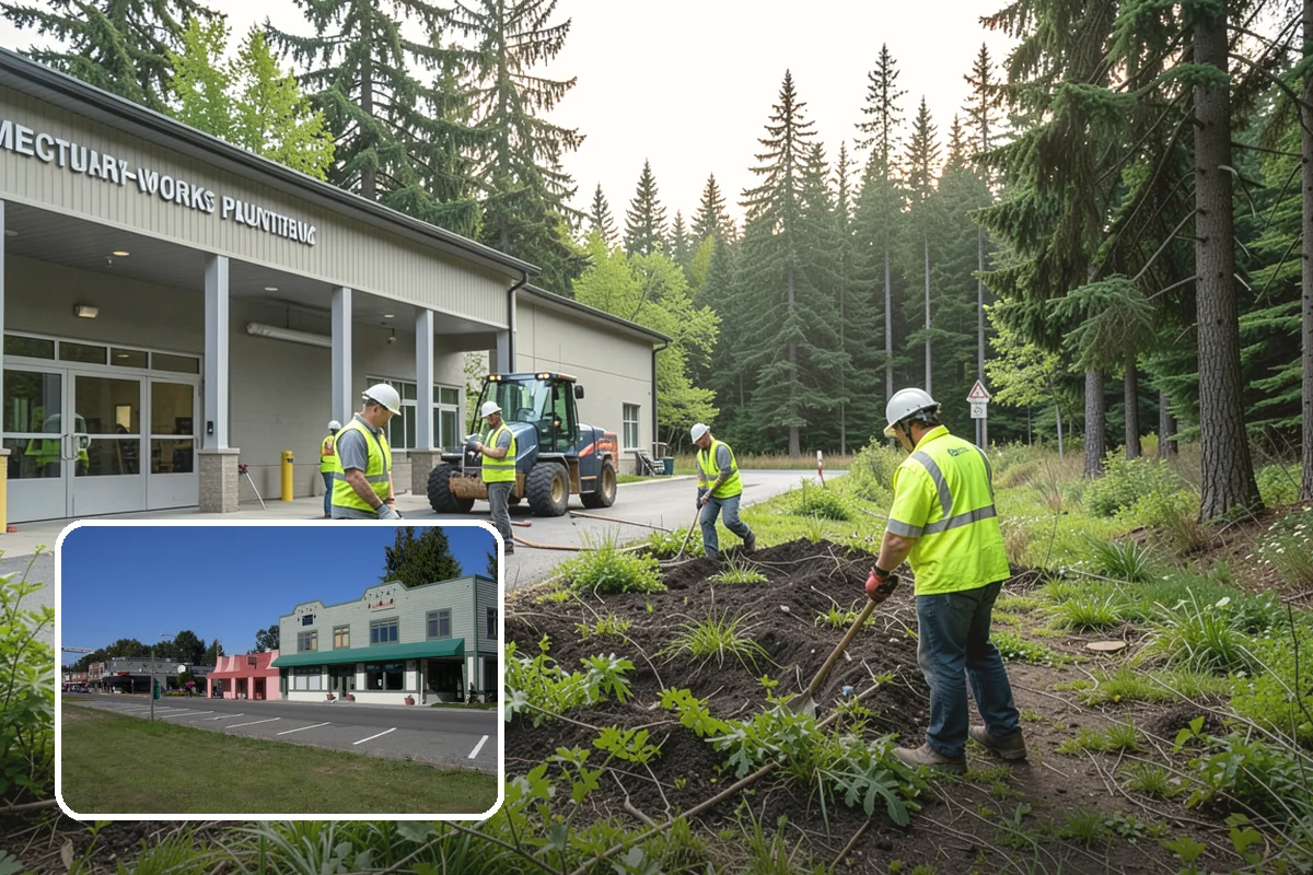 Bark Installation in Snoqualmie, King County, WA - Clean, uniform coverage across beds and pathways