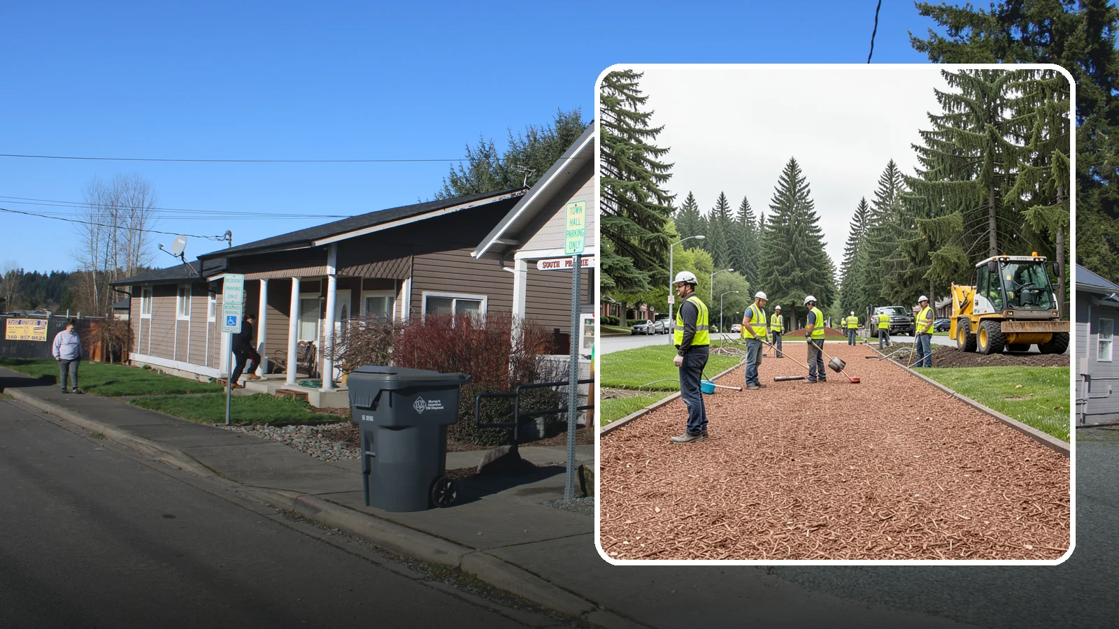 Bark Installation in South Prairie, Pierce County, WA - Quality bark installation for public beds and pathways that delivers clean coverage and lasting ground cover.