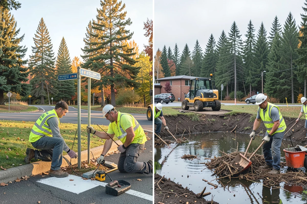 Bark Installation in South Prairie, Pierce County, WA - Prepare beds by edging, weeding, and grading as needed