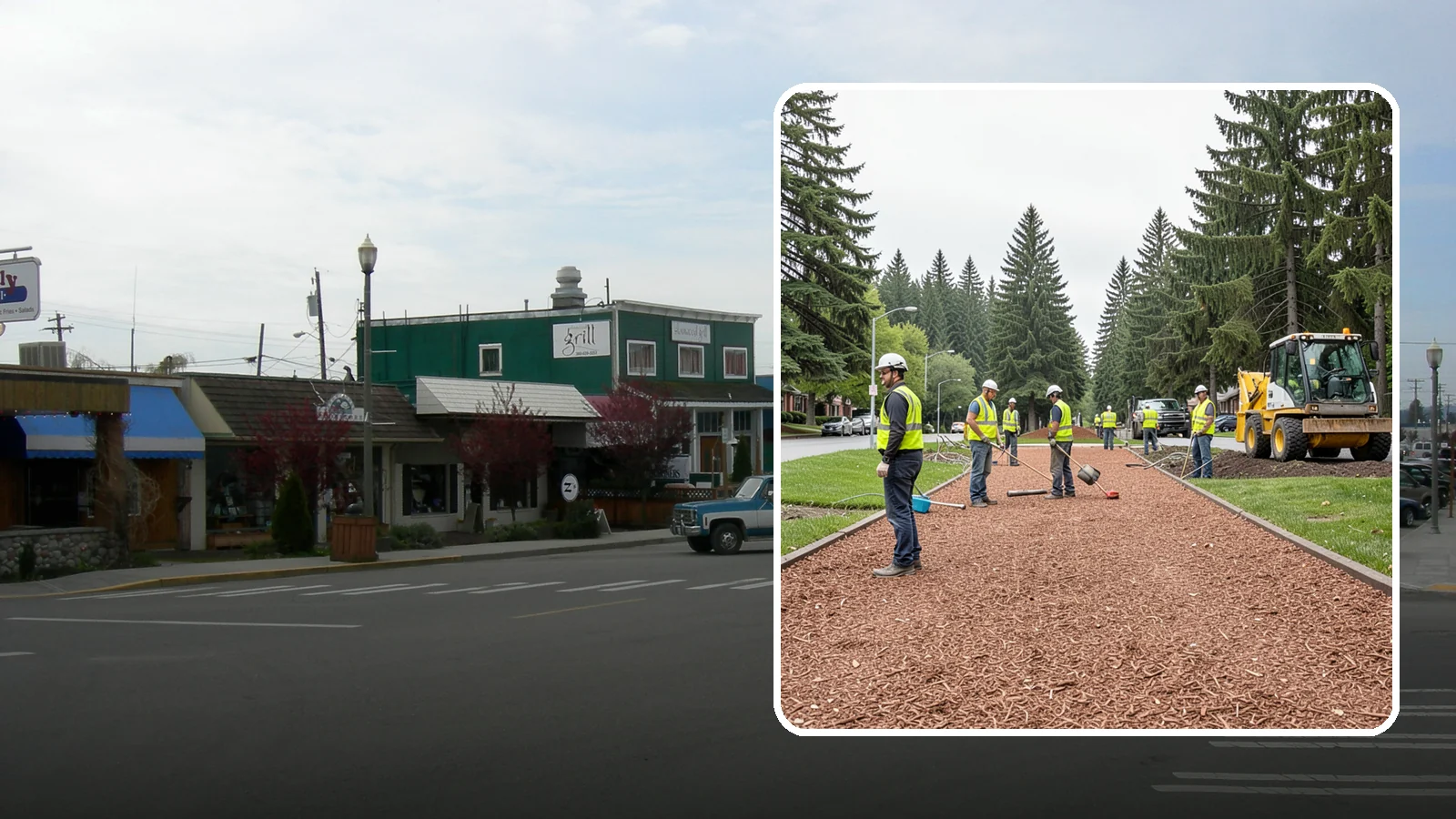 Bark Installation in Stanwood, Snohomish County, WA - Quality bark installation for public beds and pathways that delivers clean coverage and lasting ground cover.