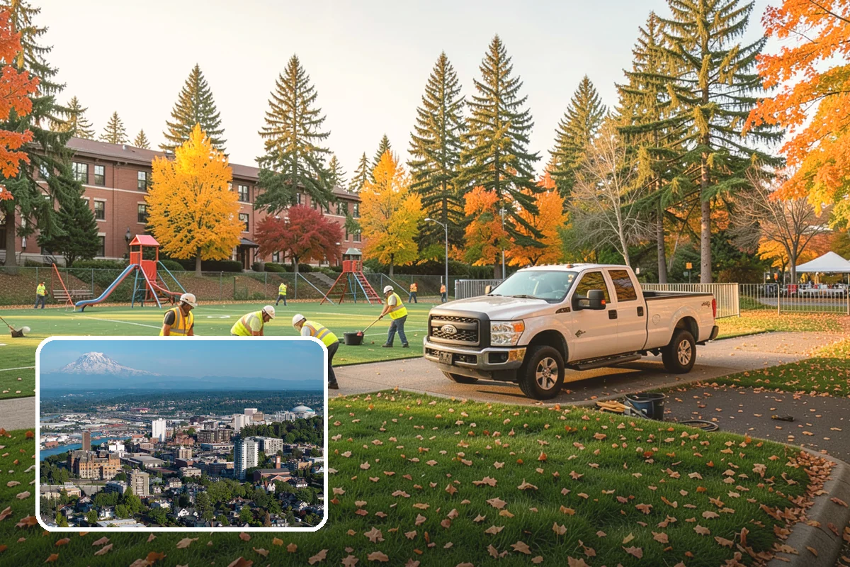 Bark Installation in Tacoma, Pierce County, WA - Clean, uniform coverage across beds and pathways