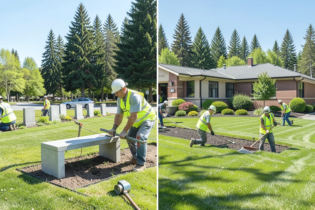Bark Installation in Woodinville, King County, WA - Prepare beds by edging, weeding, and grading as needed