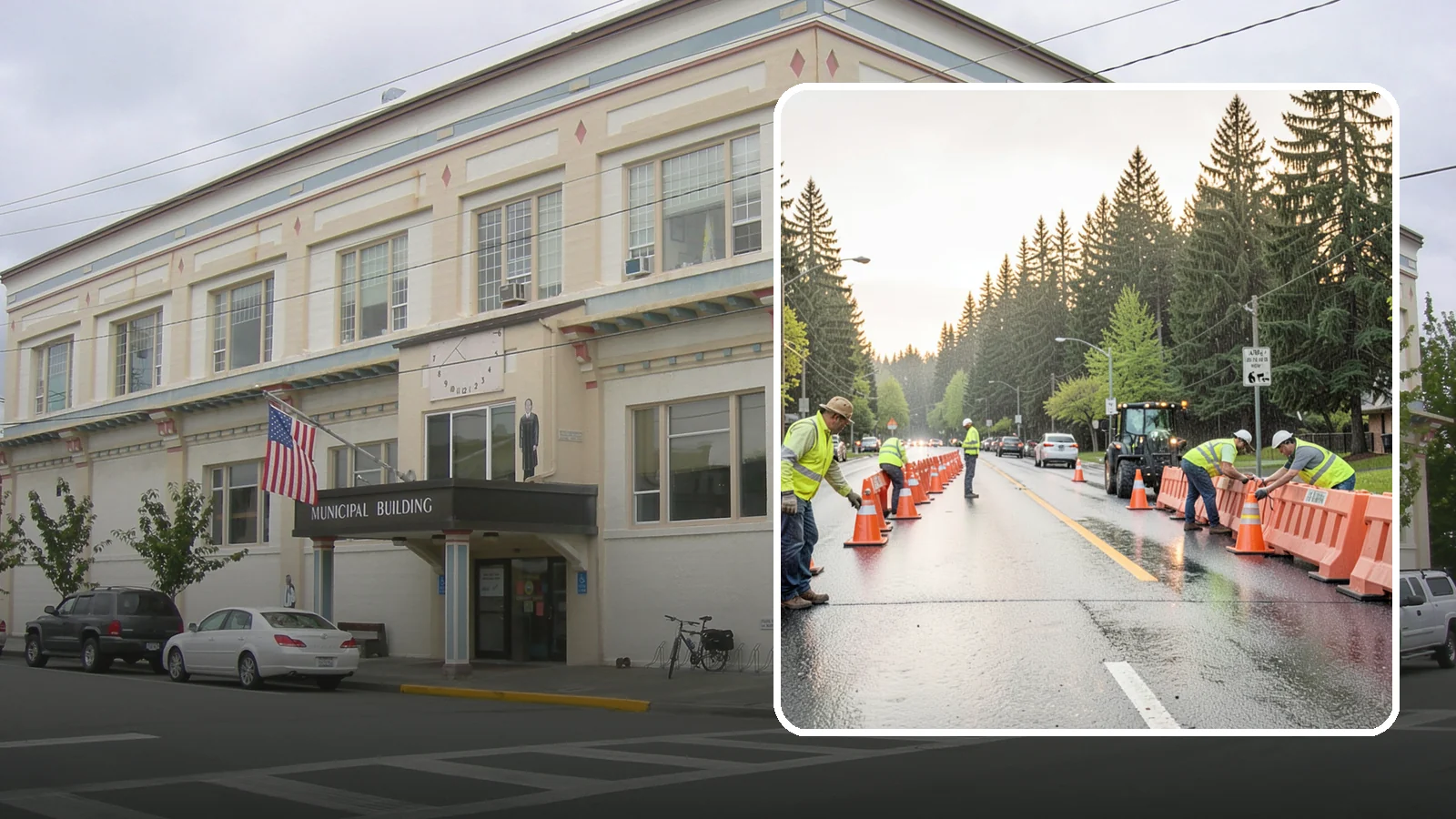 Barricade Placement in Anacortes, Skagit County, WA - Placement of event and traffic barricades for Western Washington public events and road closures.