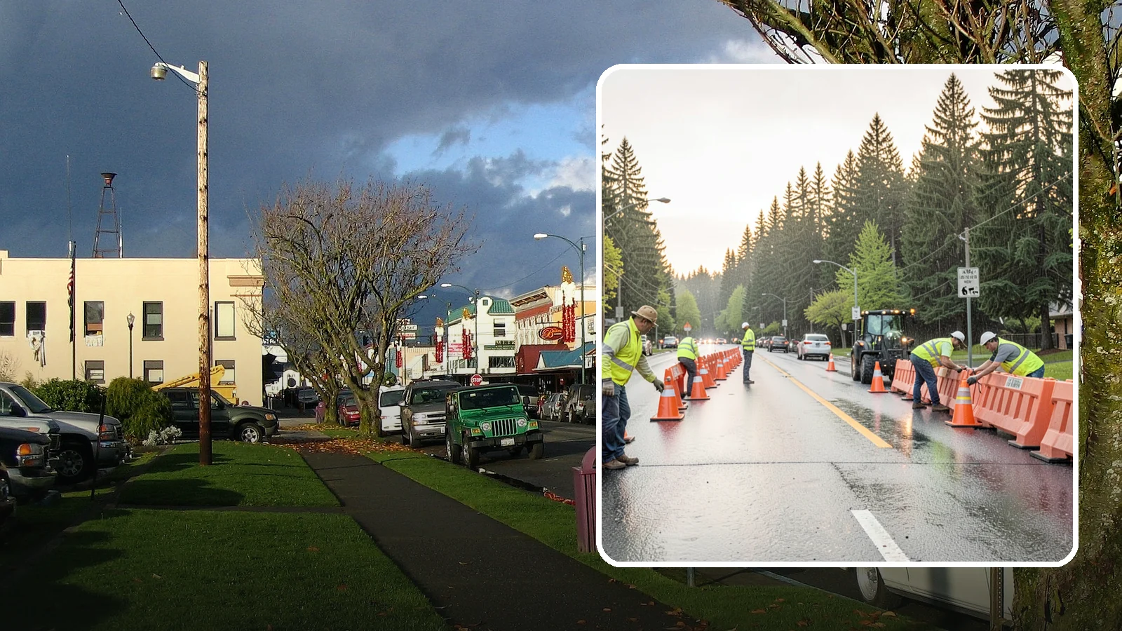 Barricade Placement in Arlington, Snohomish County, WA - Placement of event and traffic barricades for Western Washington public events and road closures.
