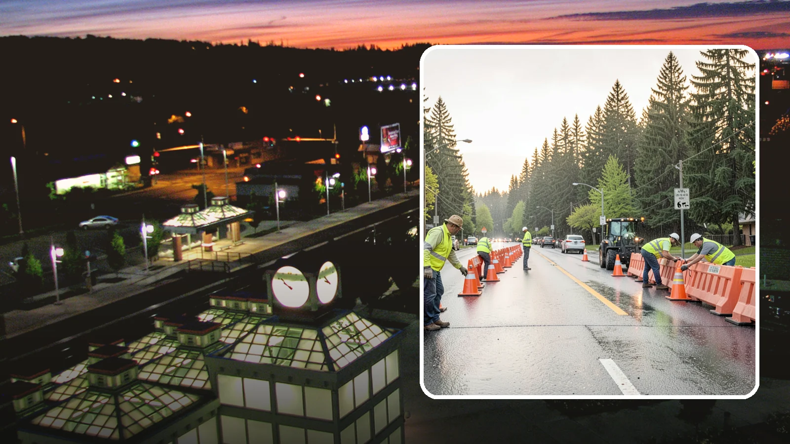 Barricade Placement in Auburn, King County, WA - Placement of event and traffic barricades for Western Washington public events and road closures.