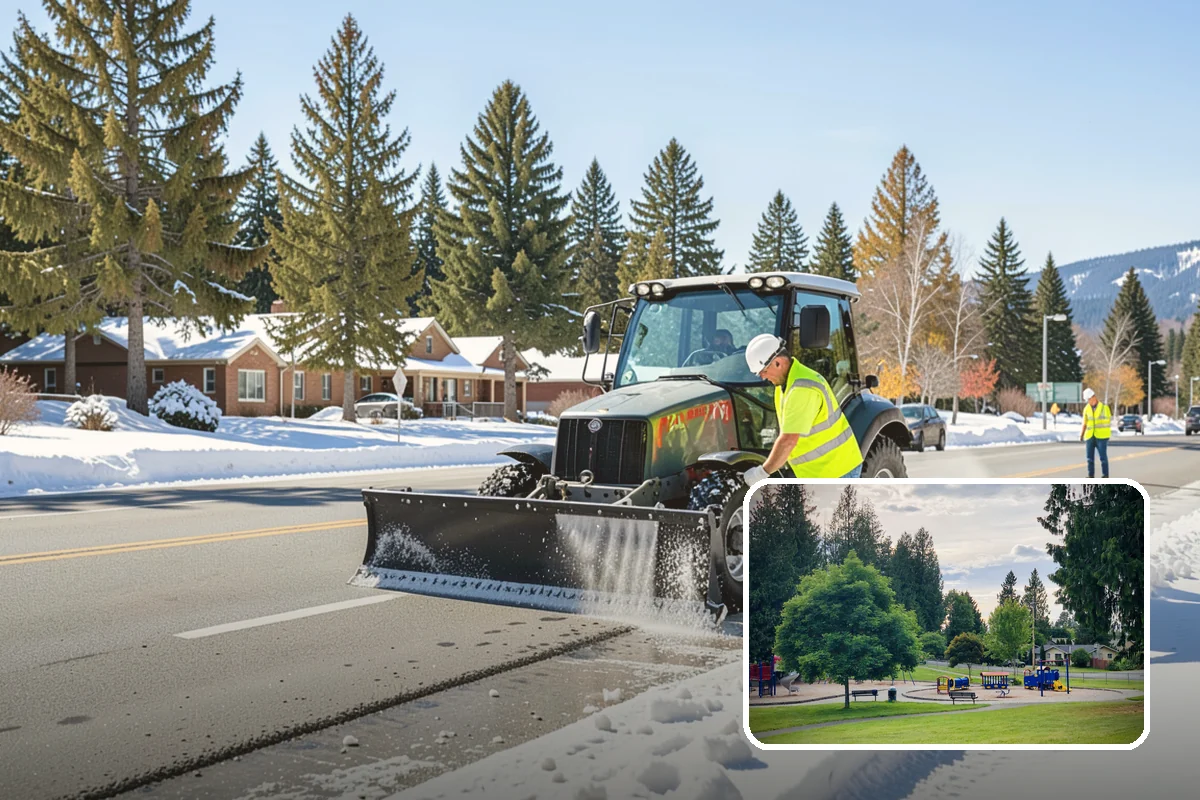 Barricade Placement in Bonney Lake, Pierce County, WA - Placement aligned with approved traffic-control plans