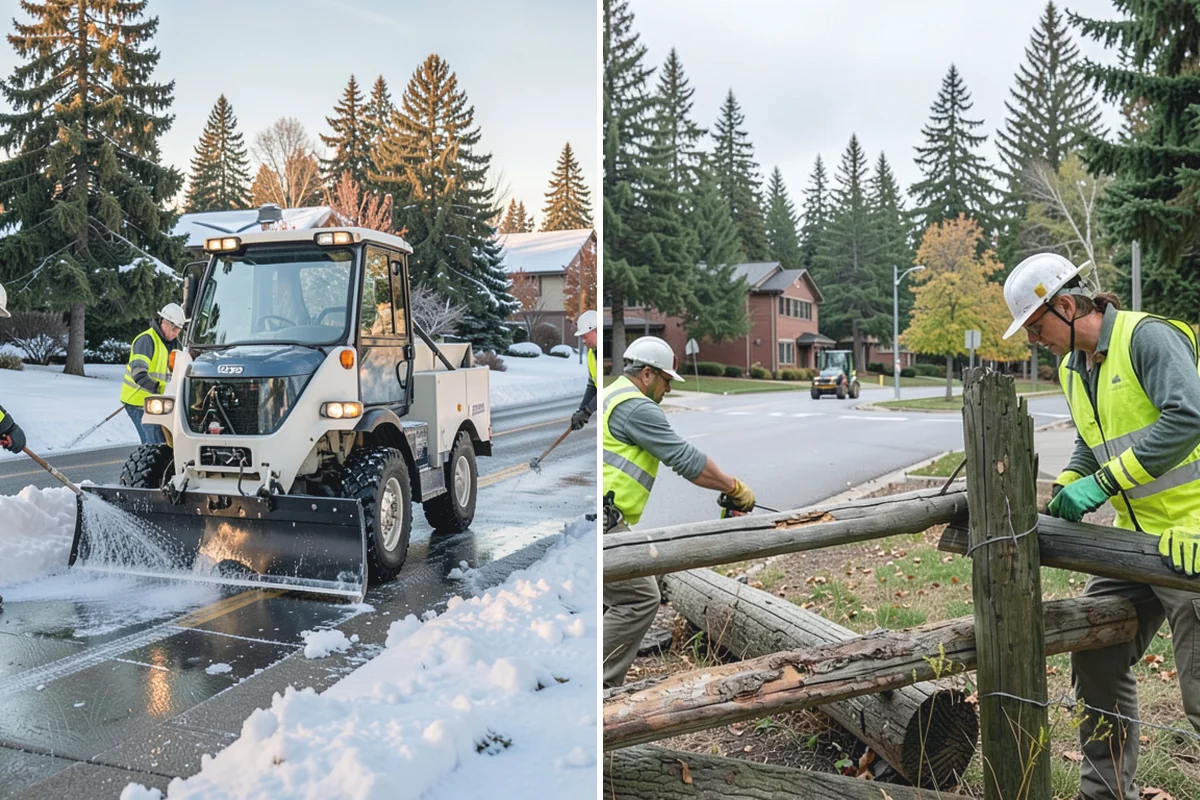 Barricade Placement in Bonney Lake, Pierce County, WA - Review the approved traffic-control and closure plan