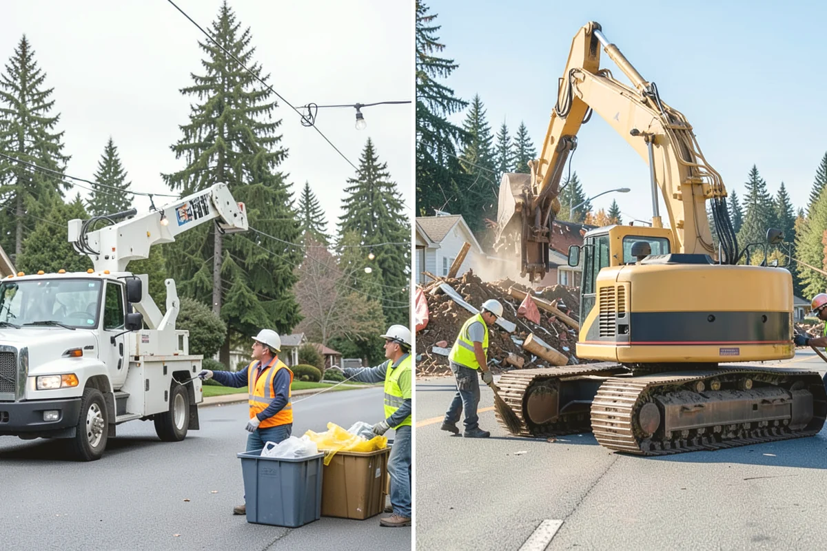 Barricade Placement in Burlington, Skagit County, WA - Review the approved traffic-control and closure plan
