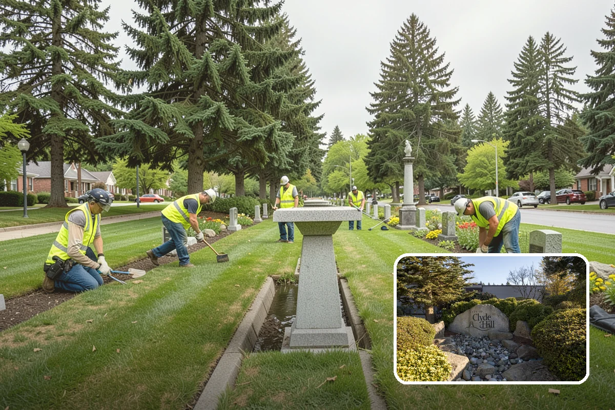 Barricade Placement in Clyde Hill, King County, WA - Placement aligned with approved traffic-control plans