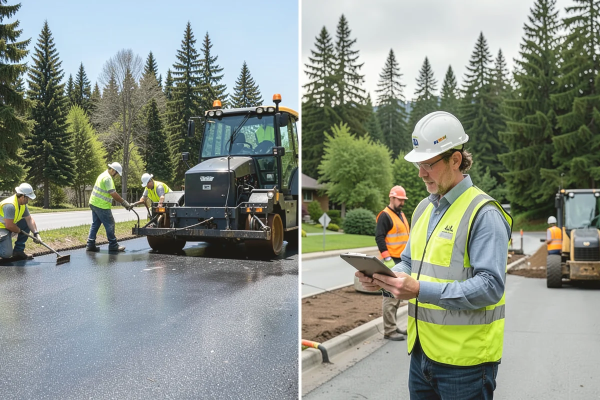 Barricade Placement in Edgewood, Pierce County, WA - Review the approved traffic-control and closure plan