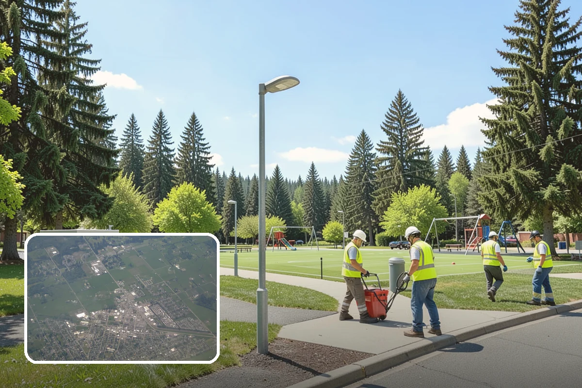 Barricade Placement in Enumclaw, King County, WA - Placement aligned with approved traffic-control plans
