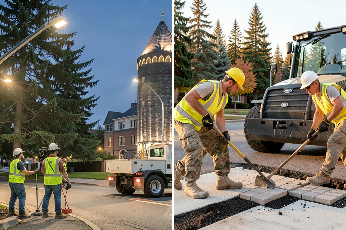 Barricade Placement in Enumclaw, King County, WA - Review the approved traffic-control and closure plan