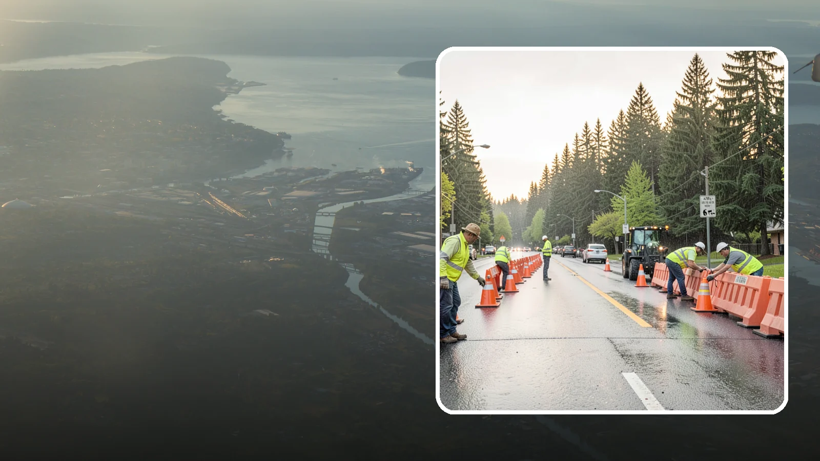 Barricade Placement in Fife, Pierce County, WA - Placement of event and traffic barricades for Western Washington public events and road closures.