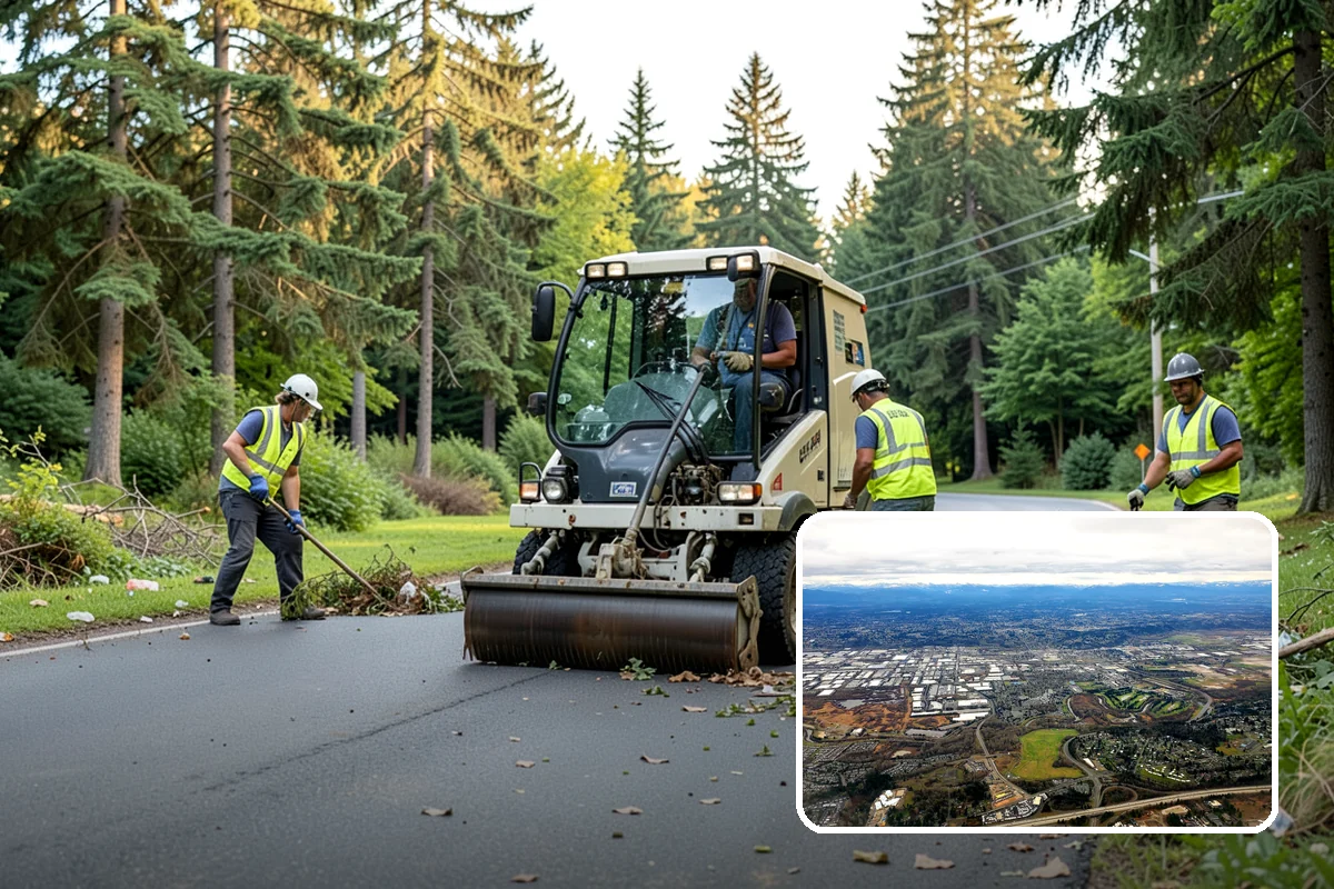 Barricade Placement in Kent, King County, WA - Placement aligned with approved traffic-control plans