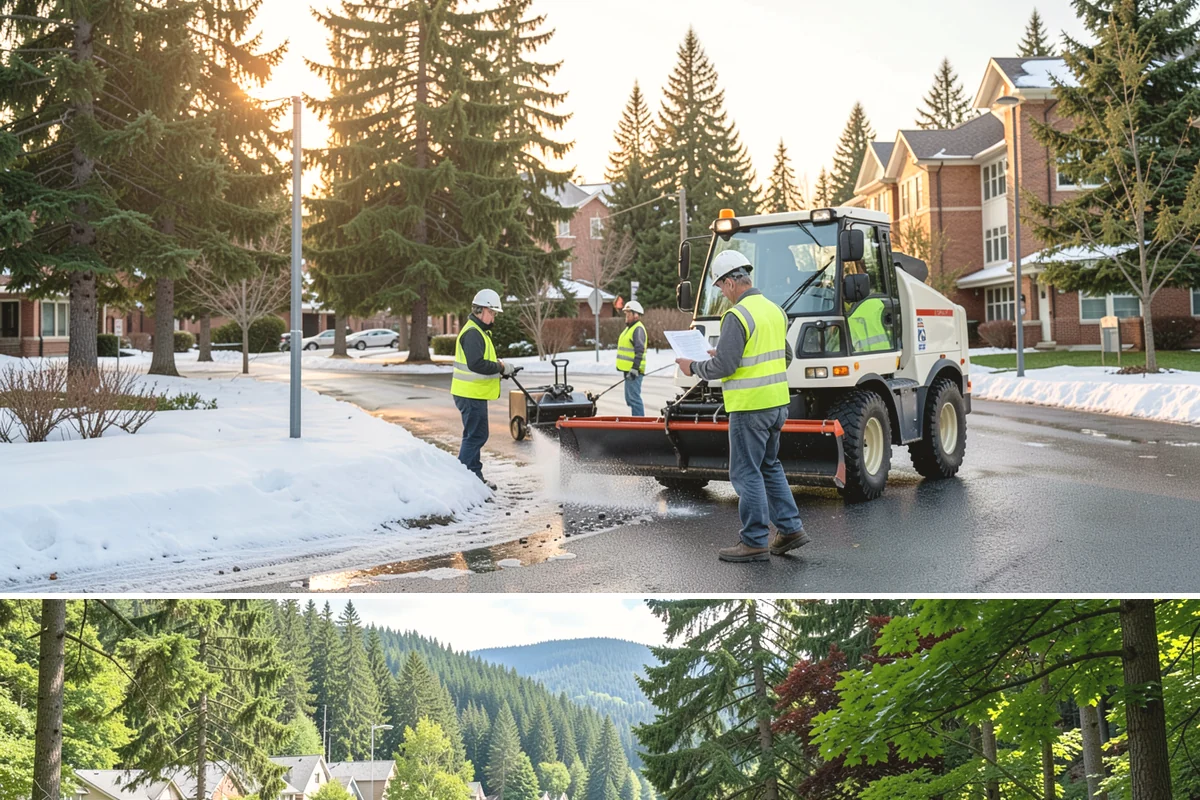 Barricade Placement in Lake Forest Park, King County, WA - Demand peaks during the summer season of parades, races, and street festivals.