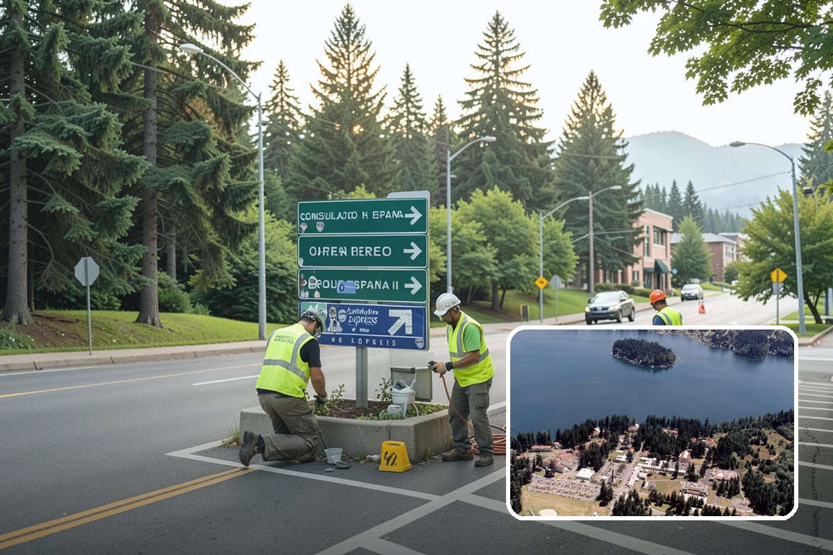 Barricade Placement in Lakewood, Pierce County, WA - Placement aligned with approved traffic-control plans