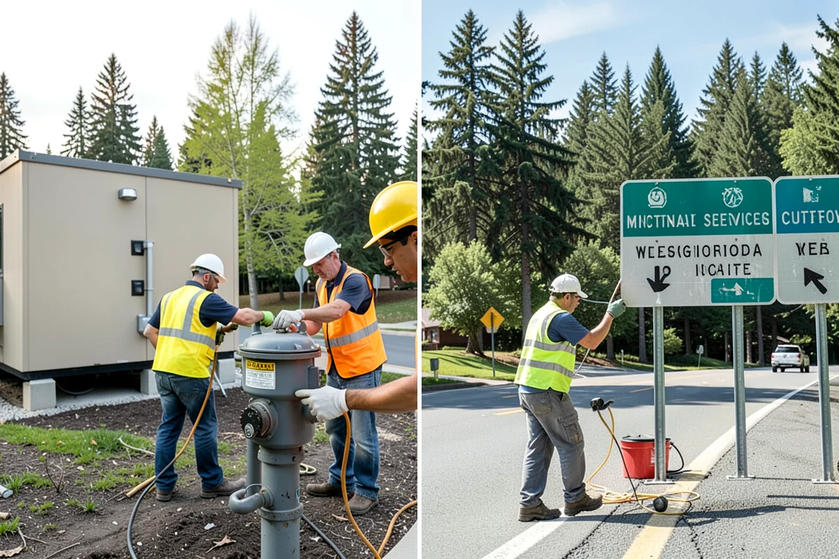 Barricade Placement in Lakewood, Pierce County, WA - Review the approved traffic-control and closure plan
