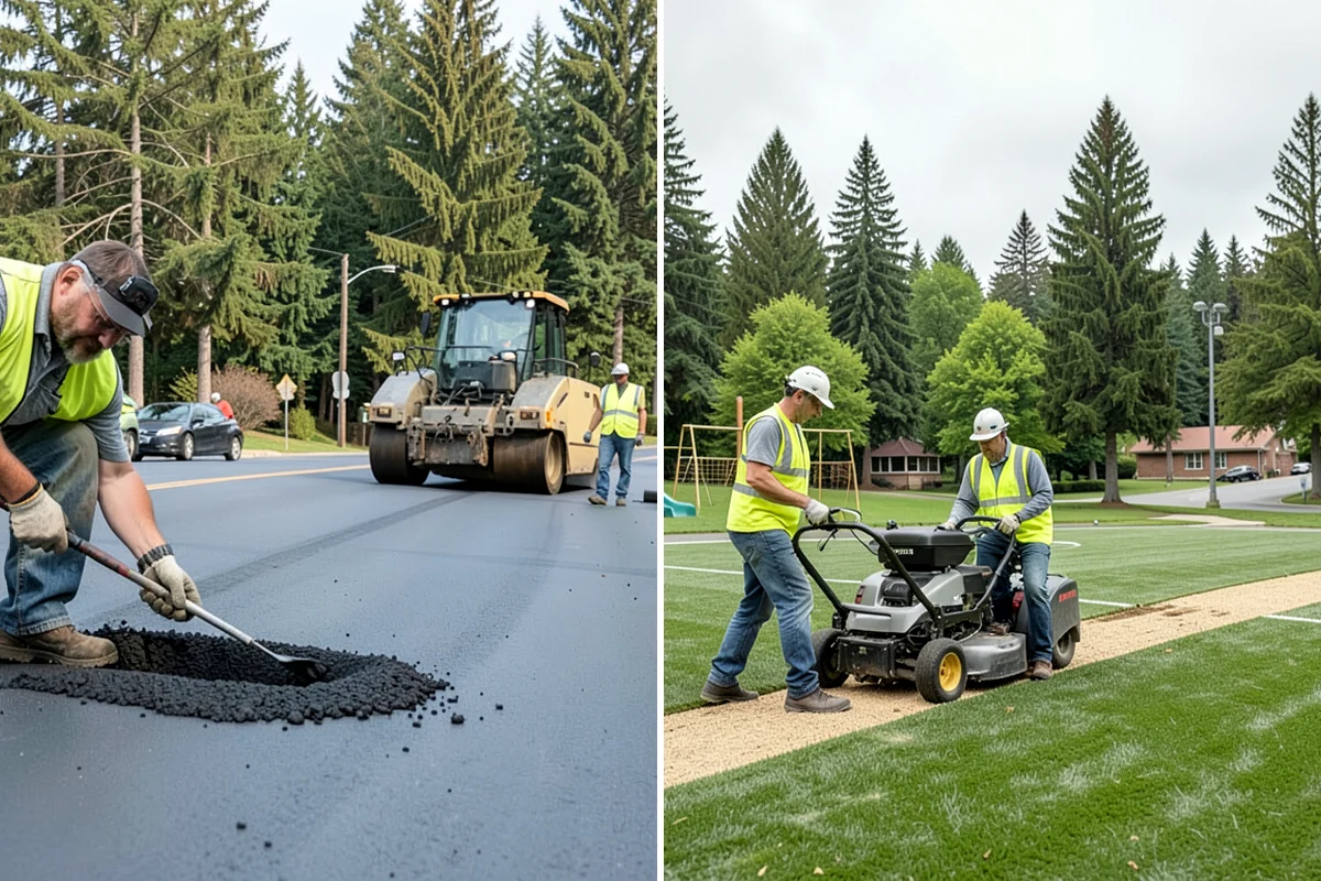Barricade Placement in Lyman, Skagit County, WA - Review the approved traffic-control and closure plan