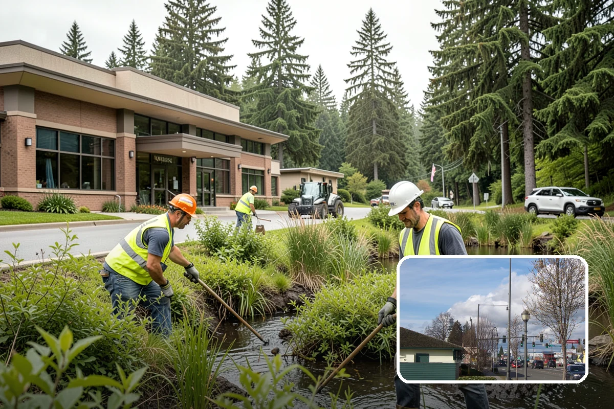 Barricade Placement in Marysville, Snohomish County, WA - Placement aligned with approved traffic-control plans