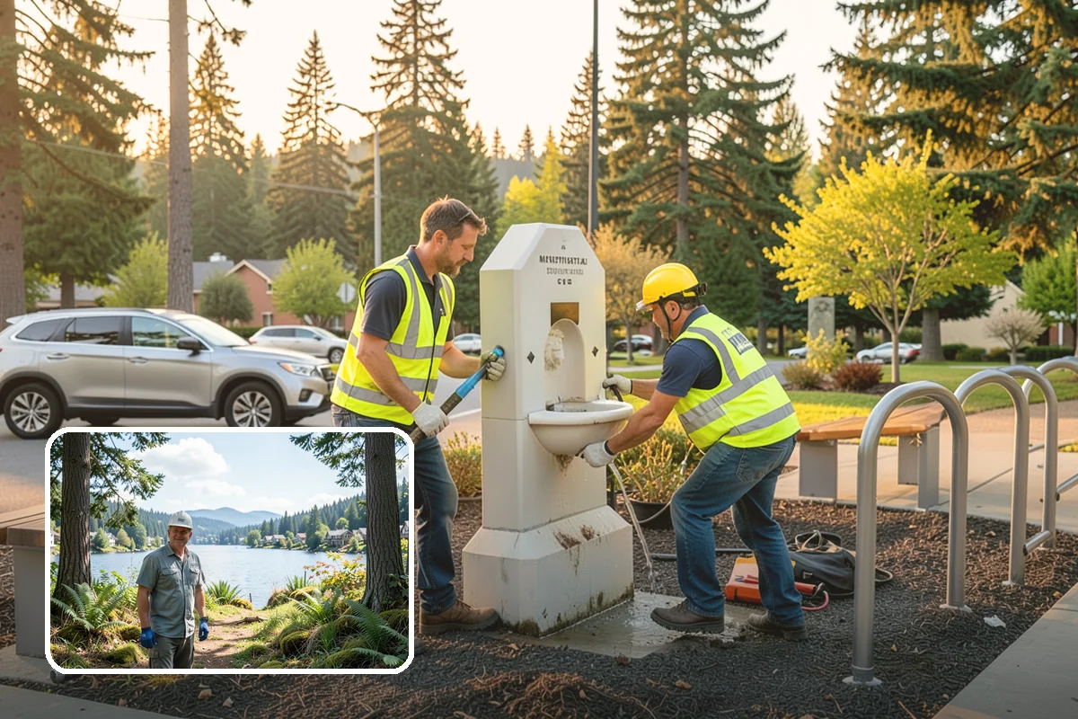Barricade Placement in Milton, King County, WA - Placement aligned with approved traffic-control plans