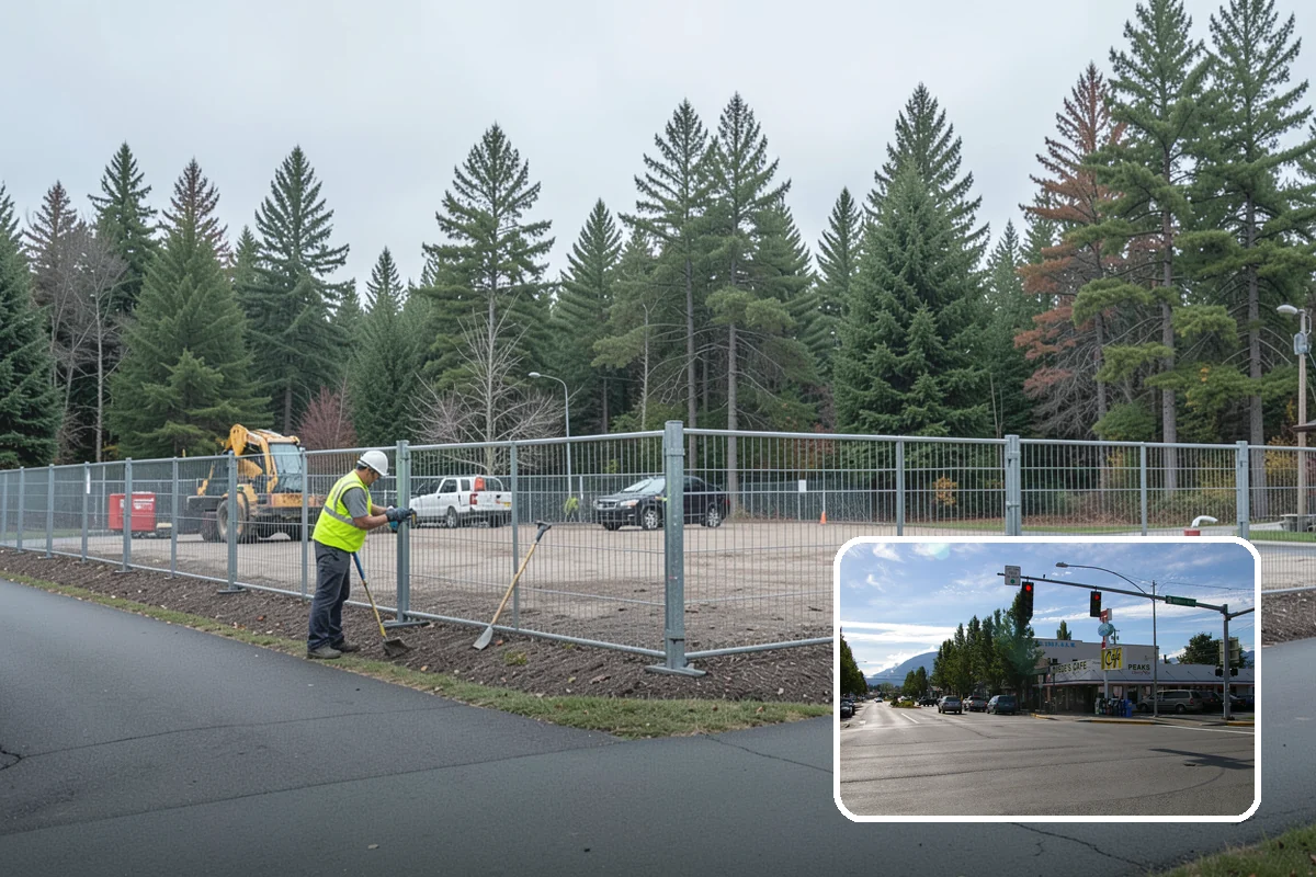 Barricade Placement in North Bend, King County, WA - Placement aligned with approved traffic-control plans