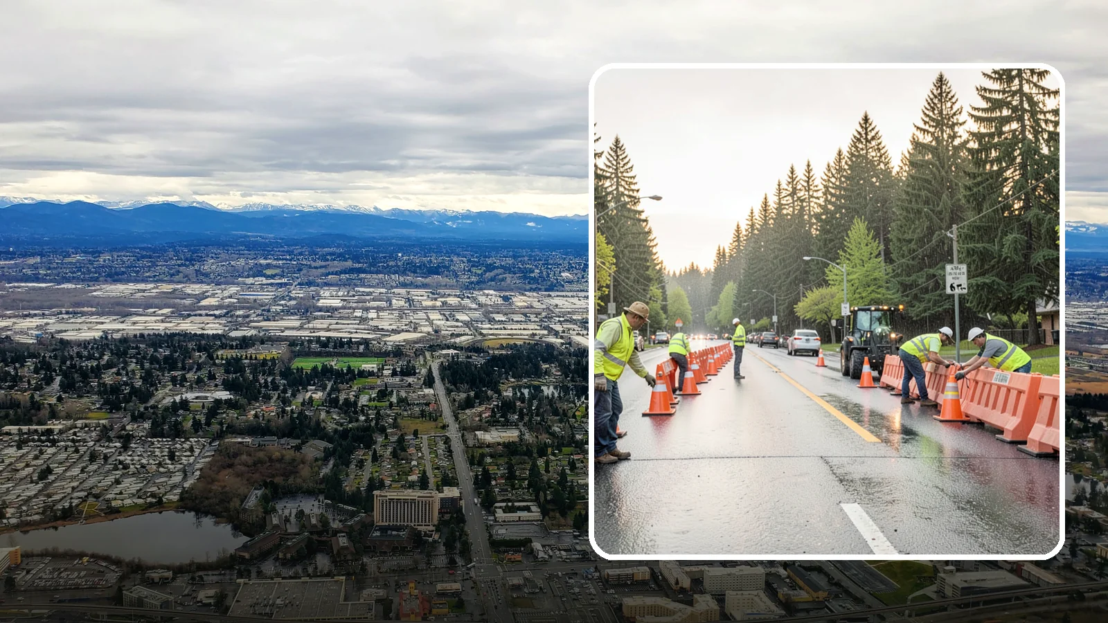 Barricade Placement in SeaTac, King County, WA - Placement of event and traffic barricades for Western Washington public events and road closures.