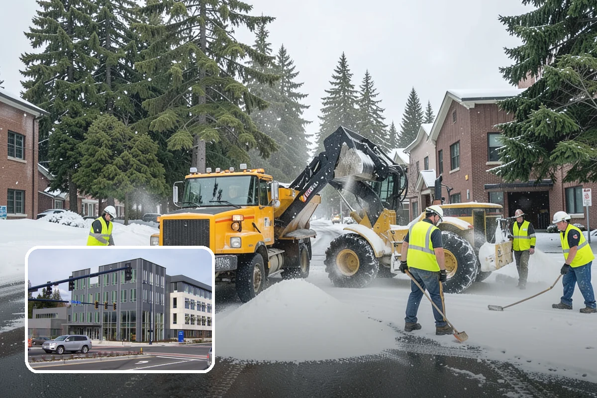 Barricade Placement in Shoreline, King County, WA - Placement aligned with approved traffic-control plans