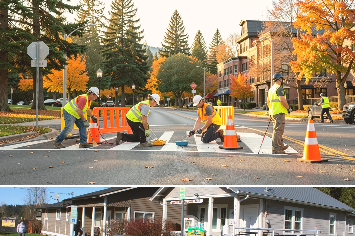 Barricade Placement in South Prairie, Pierce County, WA - Demand peaks during the summer season of parades, races, and street festivals.
