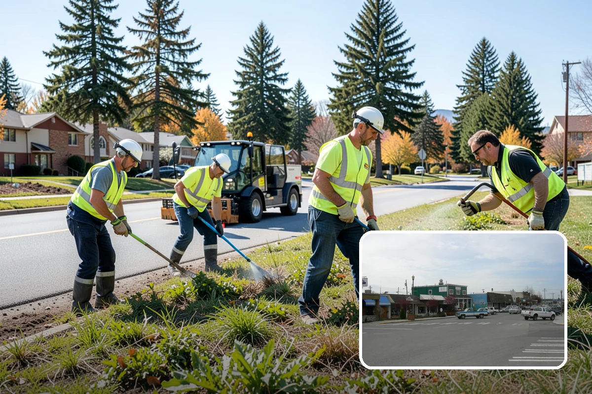 Barricade Placement in Stanwood, Snohomish County, WA - Placement aligned with approved traffic-control plans