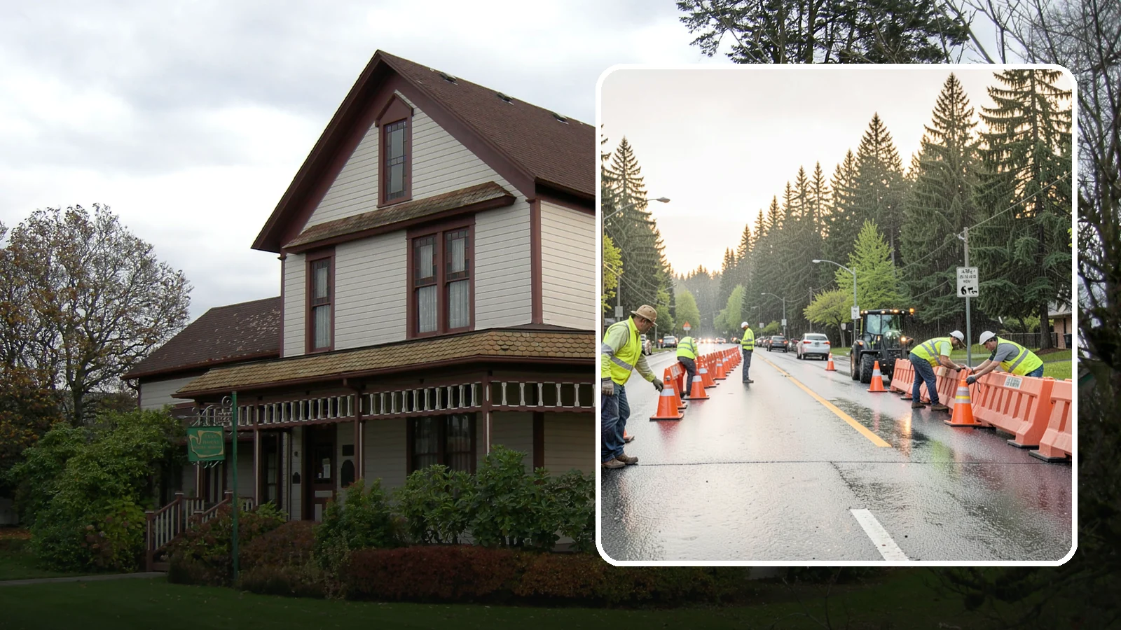 Barricade Placement in Sumner, Pierce County, WA - Placement of event and traffic barricades for Western Washington public events and road closures.