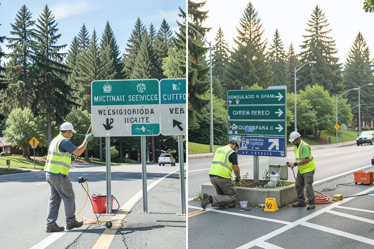Barricade Placement in Sumner, Pierce County, WA - Review the approved traffic-control and closure plan