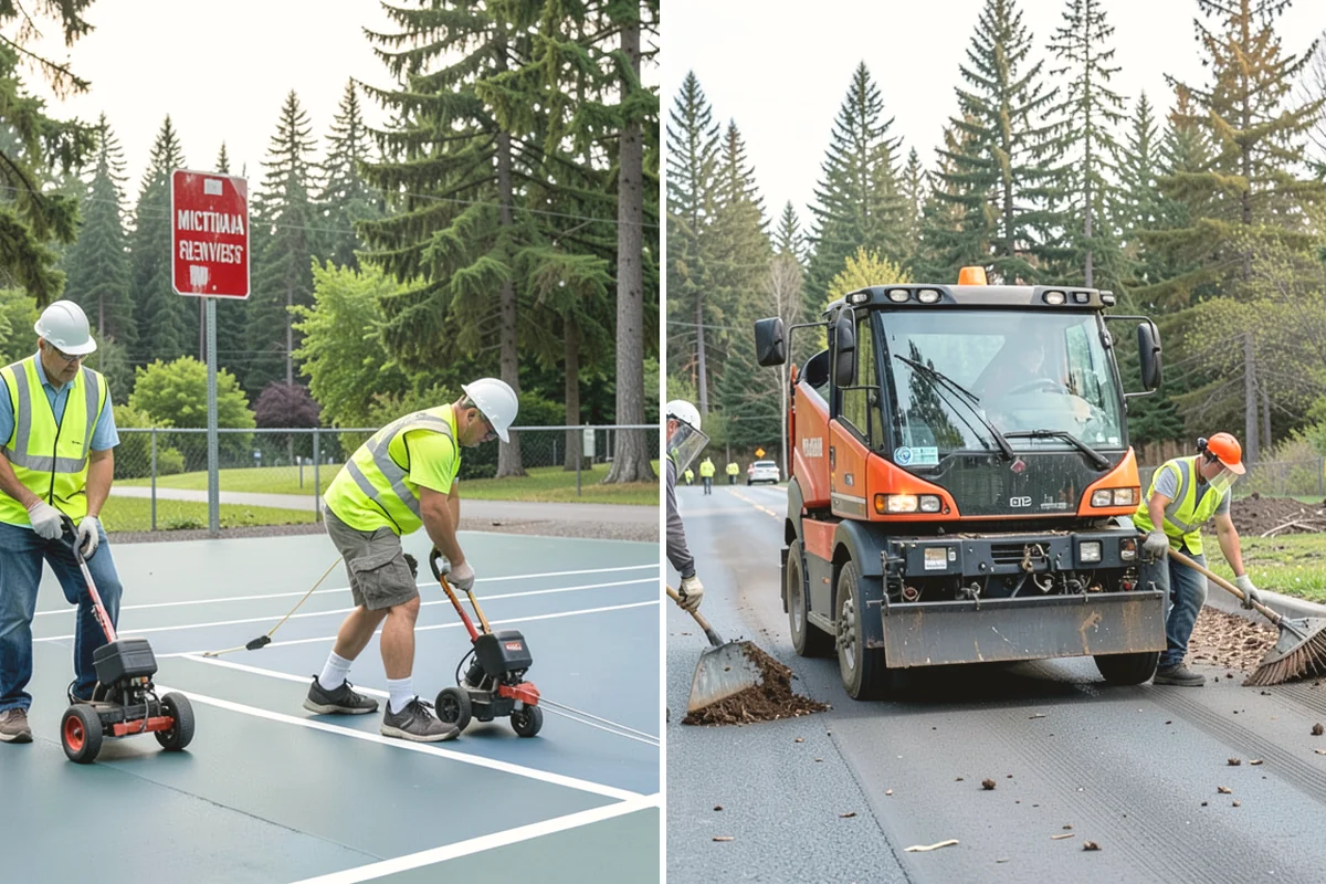 Barricade Placement in University Place, Pierce County, WA - Review the approved traffic-control and closure plan