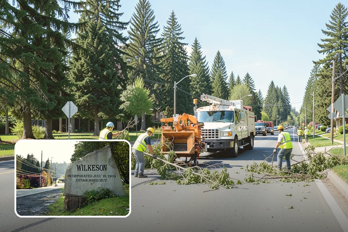 Barricade Placement in Wilkeson, Pierce County, WA - Placement aligned with approved traffic-control plans