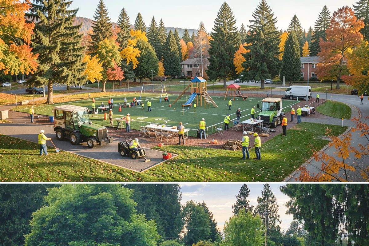 Baseball Field Maintenance in Bonney Lake, Pierce County, WA - Intensive grooming runs through the spring and summer season, with edge and clay renovation during the winter off-season.