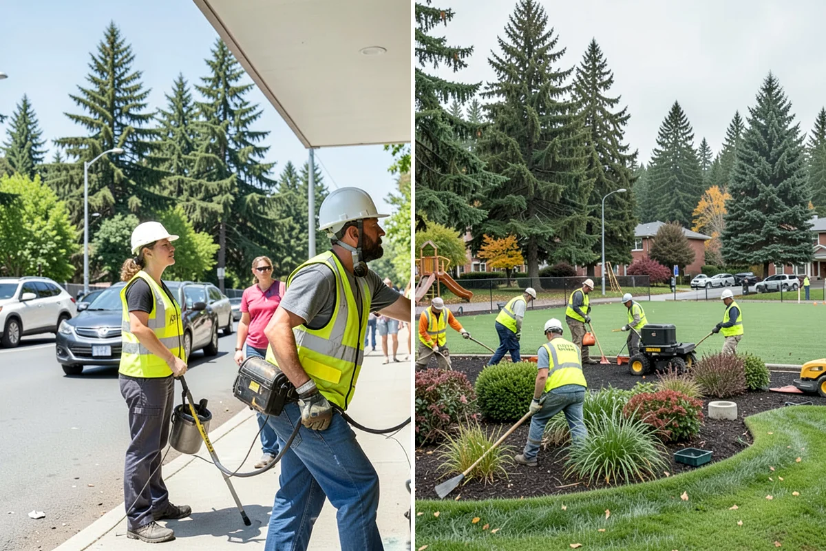 Basketball Court Cleaning in Arlington, Snohomish County, WA - Inspect surface coating, key paint, and drainage conditions