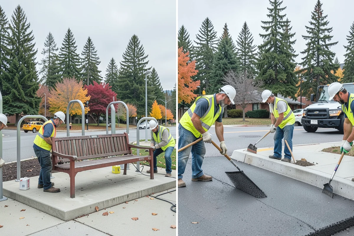 Basketball Court Cleaning in Coupeville, Island County, WA - Inspect surface coating, key paint, and drainage conditions