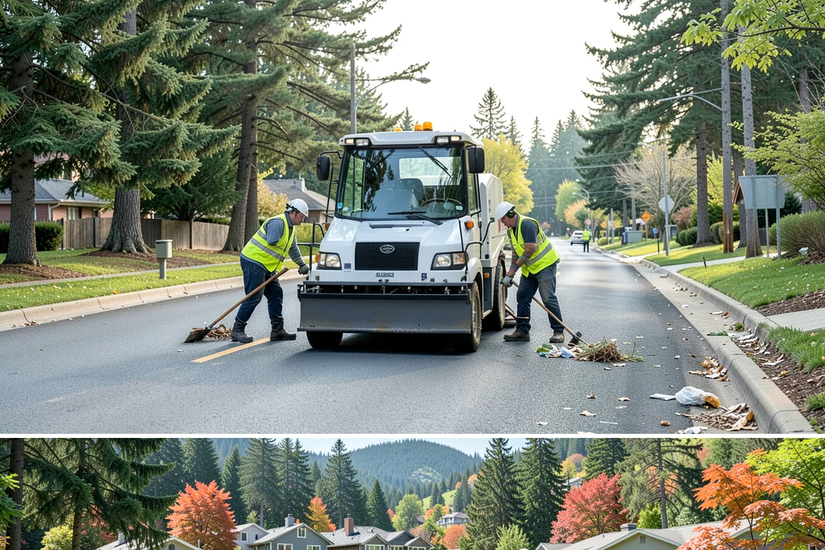 Basketball Court Cleaning in Fircrest, Pierce County, WA - Cleaning is most effective from spring through fall, with a pre-season wash recommended before summer programming begins.