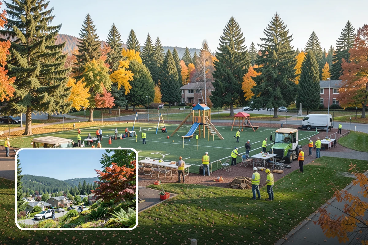 Basketball Court Cleaning in Index, Snohomish County, WA - Restores slip resistance on moisture-prone outdoor surfaces